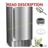 Nugget Ice Maker 14.96 in. W 66 lb/day