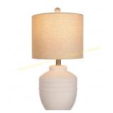 22 in. Farmhouse Ceramic Jar Lamp (1 pack)