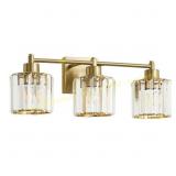 Modern Luxury 22in 3-Light Gold Vanity Light
