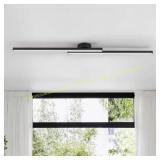 Gratitud 47.2" 2-Light Matte Black Bar