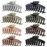 TOCESS Hair Claw Clips   Jumbo 4.33" (8)