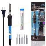 LDK Soldering Iron Kit 60W 110V, 5 Tips & Wire