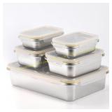 Stainless Steel Food Storage Set of 5