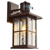 FLEDAVID Motion Sensor Lantern Brown