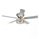 Jemore 52" Indoor Chrome Fan with Light