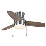 Home Decorators Ashby Park 44" White LED Fan