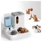 Automatic Pet Feeder & Water Dispenser (Grey)