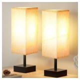 aooshine Beige Table Lamp Set, 2-Pack