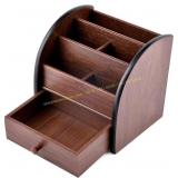 Siveit Wooden Desk Organizer with Drawer