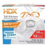 FlexPro 13-Gallon Trash Bags, 140-Count