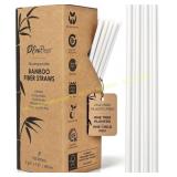 EcoPreps Bamboo Fiber Straws 150 Ct