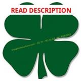 JR Studio Shamrock 4x4 Sticker, Decal