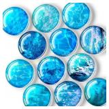 FINDMAG 12 Pack Refrigerator Magnets - Ocean, pink
