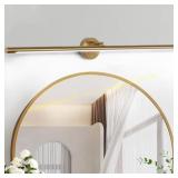 39. 3in. 1-Light Gold LED Vanity Bar