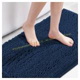 H.VERSAILTEX Microfiber Bath Rug 24x60 Navy