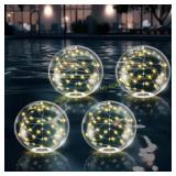 Solar Floating Pool Lights (4, Warm White)