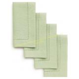 Solino Home Linen Napkins 4 - Sage Green 20x20