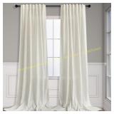 Pitalk Linen Blend Sheer Curtains 52x90