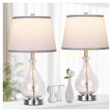 22.5 in Glass Table Lamp One Only