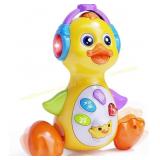Yellow Duck Musical Crawling Toy for Baby