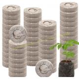 Halatool 55 Pcs 30mm Peat Pellets for Seedlings