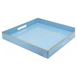 Spsyrine Light Blue Decorative Tray 13"x13"
