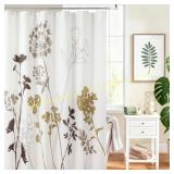 Silhouette Flower Shower Curtain 72x72