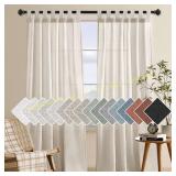 Tab Top Linen Curtains, 52x84, Set of 2