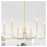 Roxsanne 6-Light Gold Dimmable Chandelier