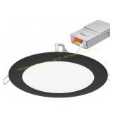 2ct Juno WF6 Matte Black 6" LED Downlight 13W