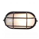 Nauticus 1-Light Black Outdoor Bulkhead Light