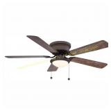 Hugger 52 in. LED Espresso Bronze Ceiling Fan