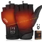 Heated Gloves for Men Women   Fingerless