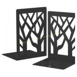 VFINE Metal Bookends - 2 Pcs, Tree Design