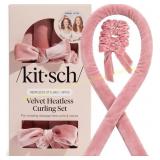 Kitsch Velvet Heatless Curling Set, Terracotta
