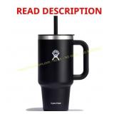 Hydro Flask 32oz Travel Straw Tumbler - Black