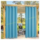 NICETOWN 52x95 Curtain Alternating Shades of Blue