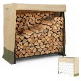 Aoodor Heavy Duty 4 FT Firewood Rack Cover