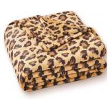 Pleasant Boulevard Leopard Throw (50x60)