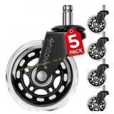 TICONN Office Chair Caster Wheels Set of 5
