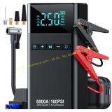 Car Jump Starter with Air Compressor (6000A)