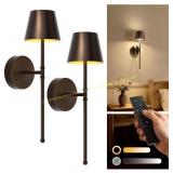 UME 2 Pack Wireless Sconce with Remote