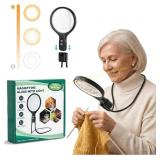 Magnifying Glass for Reading with 48 LEDs
