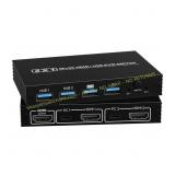 HDMI KVM Switch 1 Monitor 2 Computers, 4K@60Hz