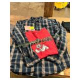 Mens M Graphic T + Carhartt Button Down