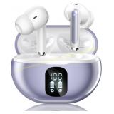 BLACK Wireless Earbuds, BT 5.4, 50H Playback