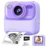 Kids Camera Instant Print 1080P Dual-Lens