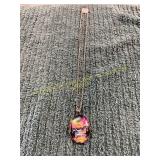20in Elliptical Northern Lights Pendant Necklace