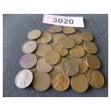 Bag of higher grade Wheat pennies