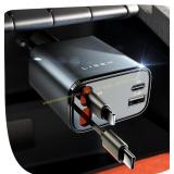 LISEN Retractable Car Charger 84W USB C